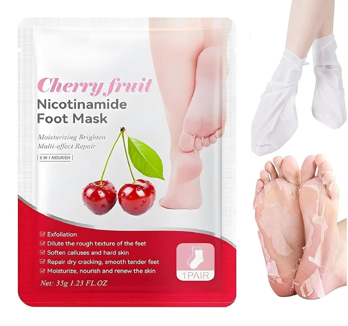 Exfoliating Foot Mask Cherry